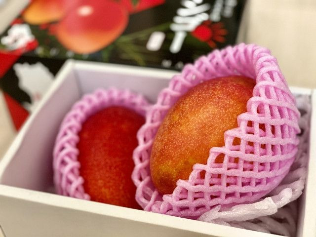 摘果マンゴー約13kg（※梱包を含む） マンゴーを送る際に使っている包装資材や箱を再利用して欲しい！